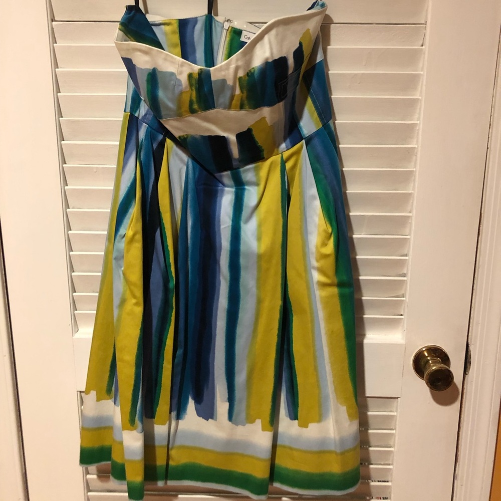Strapless Calvin Klein dress